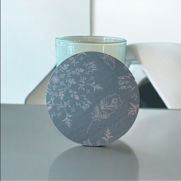 Translucent Teal Glass Decorative Jar With removable Wooden Lid Designed - Picture 2 of 13